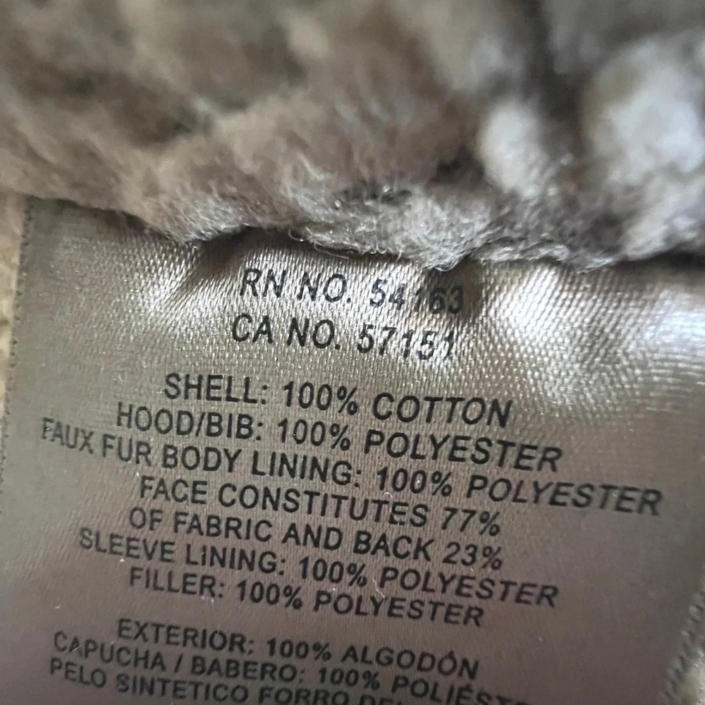 Levis Field Jacket Men L Brown Military Sherpa Lined Hooded Canvas Utility Coat